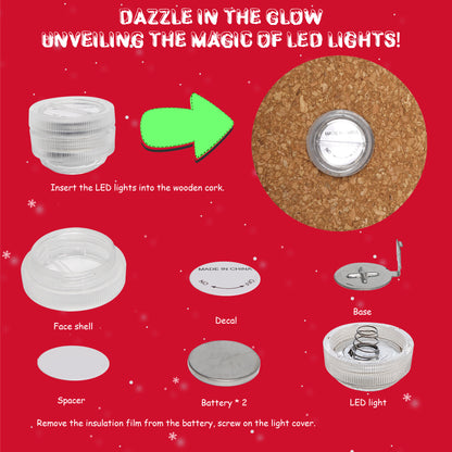 Kiditos Christmas  Light Up Terrarium DIY Toy Kit (TA-Christmas)