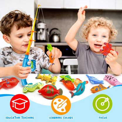 Kiditos 70 PCS Magnetic Fishing Toys Game Set (FG-70)