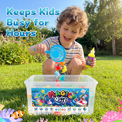 Kiditos Magic Water Elf Kit, Animals Deluxe, 25 Colors