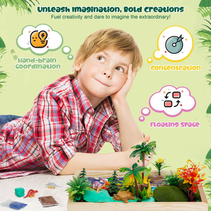 Kiditos Dinosaur DIY Micro Landscape Miniature Toy Kit (ML-DC)