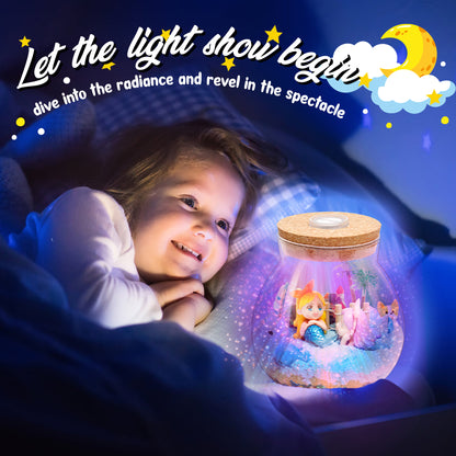 Kiditos Mermaid Light Up Terrarium DIY Toy Kit (TA-mermaid)