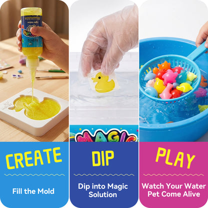 Kiditos Magic Water Elf Kit, Sea Creatures Deluxe, 20 Colors