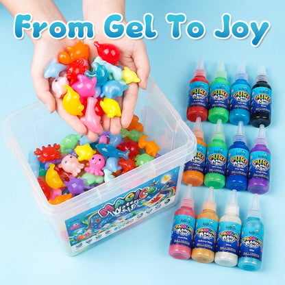 Kiditos Magic Water Elf Kit, Sea Creatures Deluxe, 20 Colors
