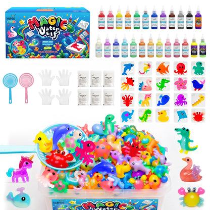Kiditos Magic Water Elf Kit, Animals Deluxe, 25 Colors (MWET-25N)