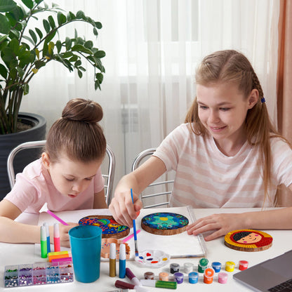 Kiditos Glow Diamond Wooden Painting Kit (WDP-GLOW)