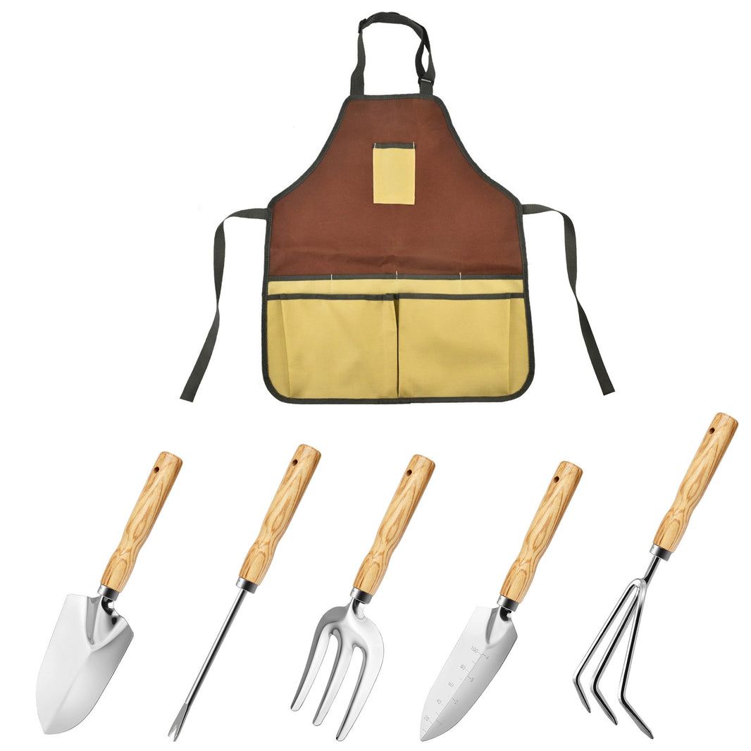Kiditos Kids Gardening Tool Set with Apron, 5-Piece