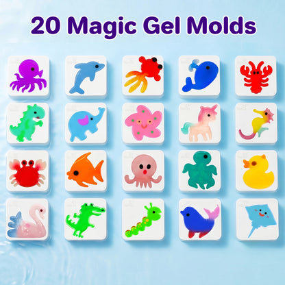 Kiditos Magic Water Elf Kit, Animals Deluxe, 25 Colors (MWET-25N)