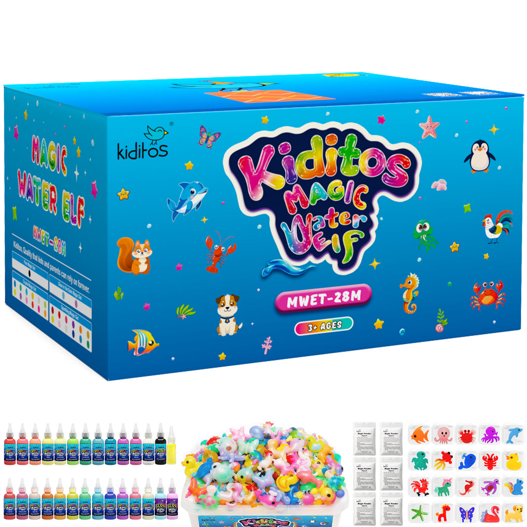 Kiditos Magic Water Elf Kit, Animals Deluxe, 27 Colors (MWET-28M)
