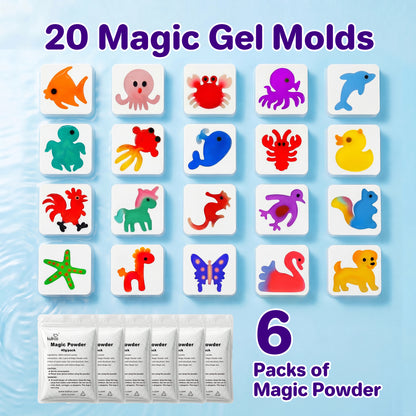 Kiditos Magic Water Elf Kit, Animals Deluxe, 27 Colors (MWET-28M)