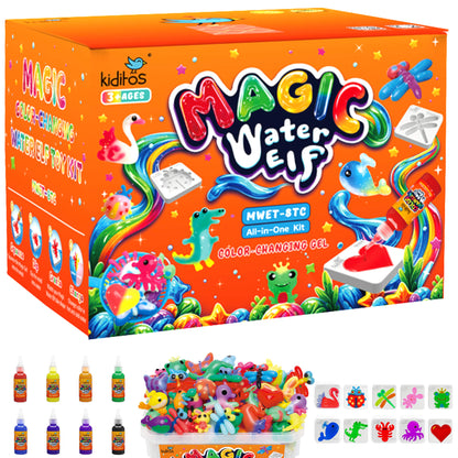 Kiditos Magic Water Elf Kit, Color-Changing Edition, 8 Colors (MWET-8TC)