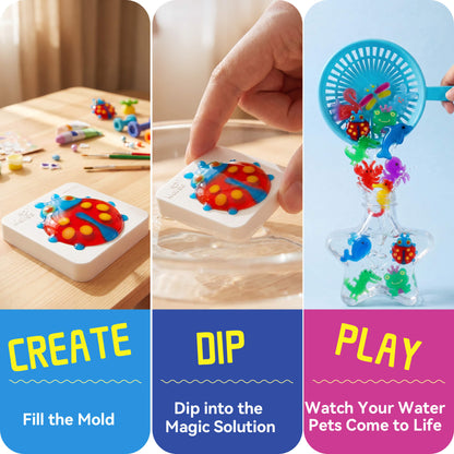 Kiditos Magic Water Elf Kit, Color-Changing Edition, 8 Colors (MWET-8TC)