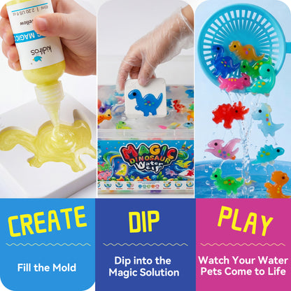 Kiditos Magic Water Elf Kit, Dinosaur Theme, 20 Colors (MWET-20ND)