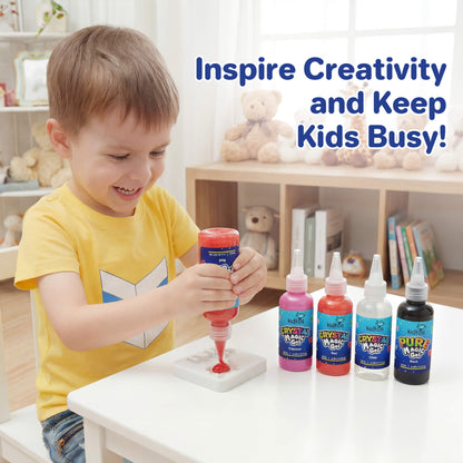 Kiditos Magic Water Elf Kit, Glitter Edition, 8 Colors (MWET-10M)