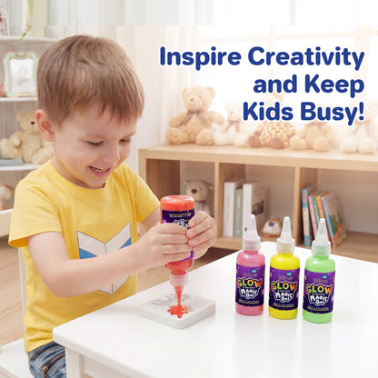 Kiditos Magic Water Elf Kit, Glow-in-the-Dark Edition, 8 Colors (MWET-8TG)