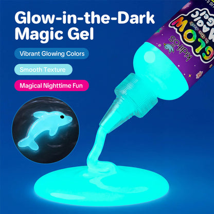 Kiditos Magic Water Elf Kit, Glow-in-the-Dark Edition, 8 Colors (MWET-8TG)