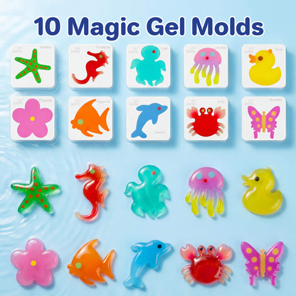 Kiditos Magic Water Elf Kit, Glow-in-the-Dark Edition, 8 Colors (MWET-8TG)