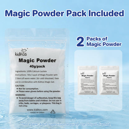 Kiditos Magic Water Elf Kit, Glow-in-the-Dark Mini, 6 Colors (MWET-6NG)