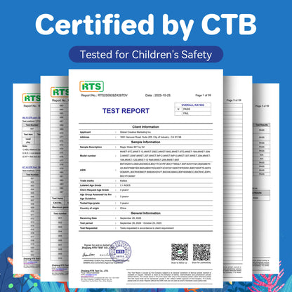 Kiditos Magic Water Elf Kit, Glow-in-the-Dark Mini, 6 Colors (MWET-6NG)