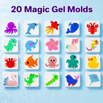 Kiditos Magic Water Elf Kit, Sea Creatures Glitter Deluxe, 24 Colors (MWET-30T)