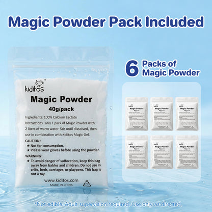 Kiditos Magic Water Elf Kit, Sea Creatures Glitter Deluxe, 24 Colors (MWET-30T)