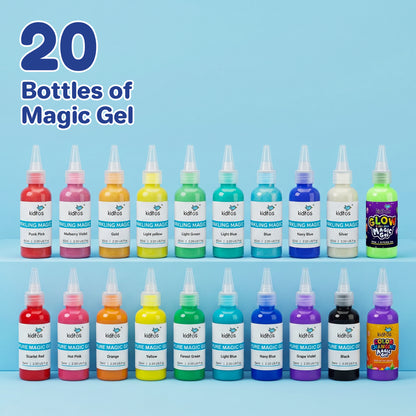 Kiditos Magic Water Elf Kit, Sea Creatures Pearl Mix, 20 Colors