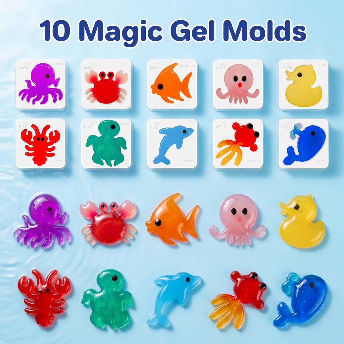 toy sea monsters Kiditos 20 Colors Magic Water Elf Toy Kit