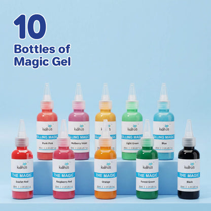 Kiditos Magic Water Elf Kit, Sea Creatures Starter, 10 Colors (MWET-10N)