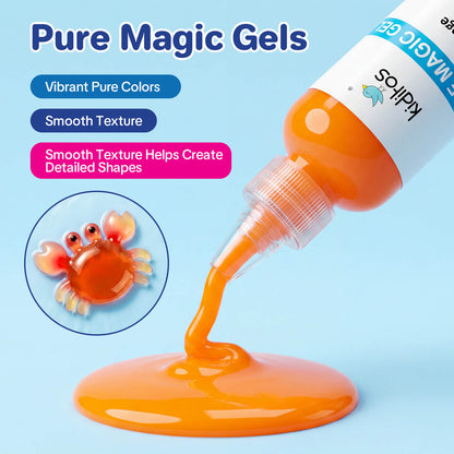 Kiditos Magic Water Elf Kit, Sea Creatures Starter, 10 Colors (MWET-10N)