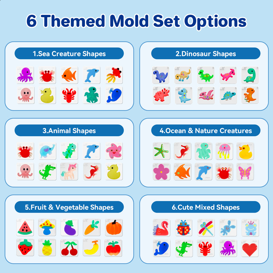 Kiditos Magic Water Elf Mold Set, 10 Molds