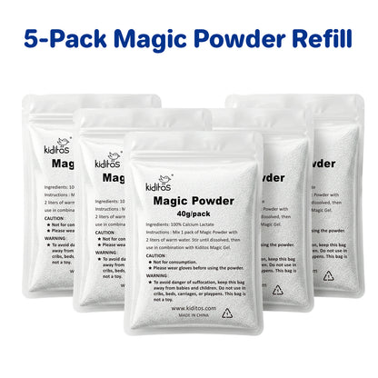 Kiditos Magic Water Elf Powder Refill Pack, 5 Packs