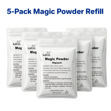 Kiditos Magic Water Elf Powder Refill Pack, 5 Packs