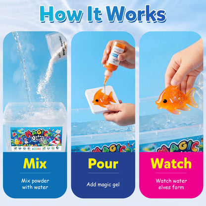 Kiditos Magic Water Elf Powder Refill Pack, 5 Packs