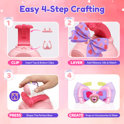 Kiditos Sparkling Ribbon Bow Creator Kit