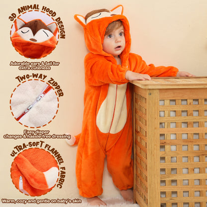 Kiditos Unisex Baby Animal Onesie Costume