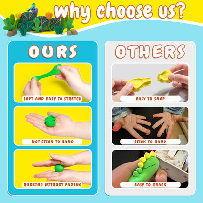 Kiditos 3D Air-Dry Clay Picture Frame Painting Kit