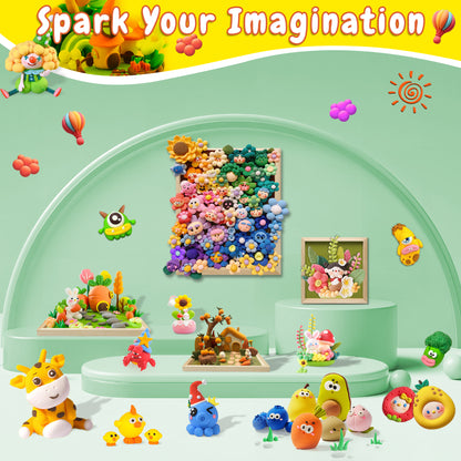 Kiditos 3D Air-Dry Clay Picture Frame Painting Kit