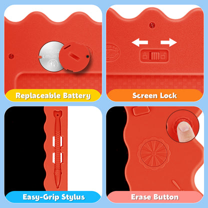 Kiditos LCD Writing Tablet Set, Reusable Drawing Board