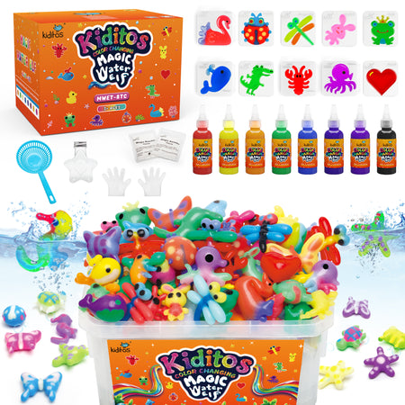 Kiditos Magic Water Elf Kit, Color-Changing Edition, 8 Colors
