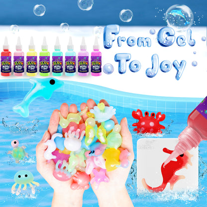 Kiditos Magic Water Elf Kit, Glow-in-the-Dark Edition, 8 Colors