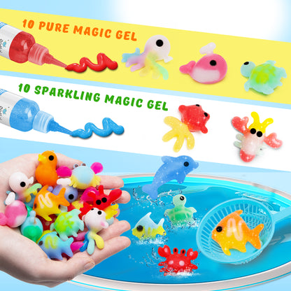 Kiditos Magic Water Elf Kit, Sea Creatures Pearl Mix, 20 Colors