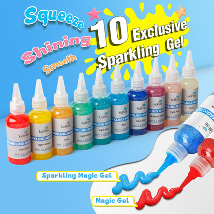 Kiditos Magic Water Elf Kit, Sea Creatures Pearl Mix, 20 Colors