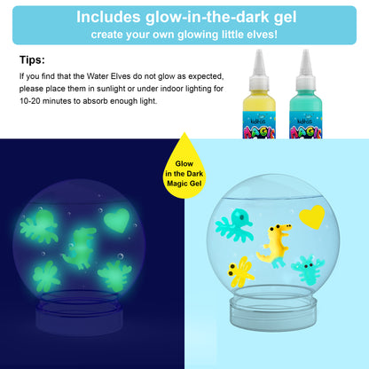 Kiditos Magic Water Elf Kit, Sea Creatures Starter, 12 Colors