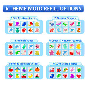 Kiditos Magic Water Elf Mold Set, 10 Molds