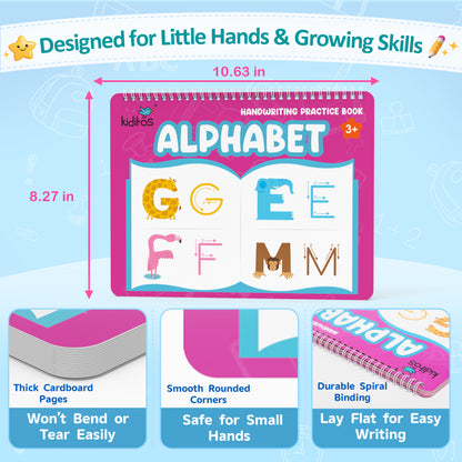 Kiditos Reusable Grooved Handwriting Workbook