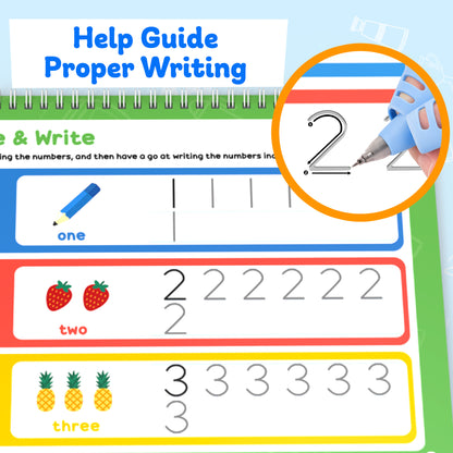 Kiditos Reusable Grooved Handwriting Workbook