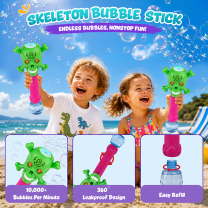 Kiditos Light Up Skeleton Bubble Wand