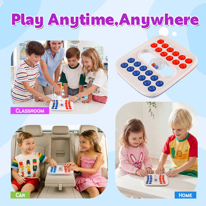 Kiditos Super Sensory Fidget Math Game, Red & Blue Matching Toy