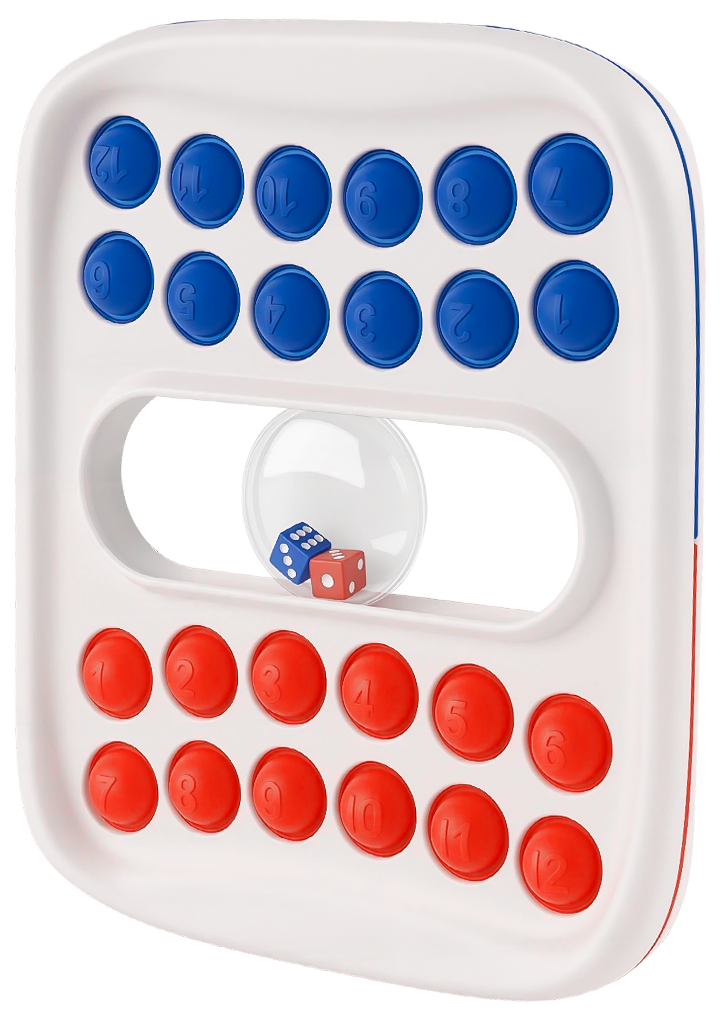 Kiditos Super Sensory Fidget Math Game, Red & Blue Matching Toy