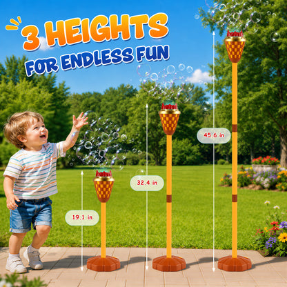 Kiditos Torch Bubble Machine with Lights & Music