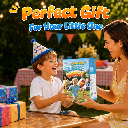 Kiditos Torch Bubble Machine with Lights & Music